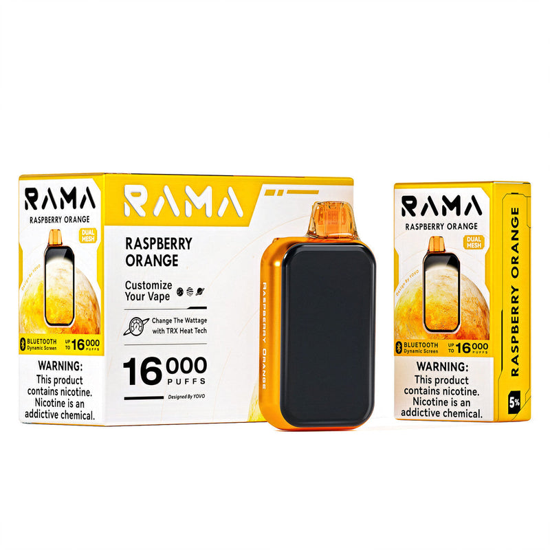 Yovo Rama 16k Puffs 5% Nic Bluetooth Screen 5ct Display - Premium  from H&S WHOLESALE - Just $38.75! Shop now at H&S WHOLESALE