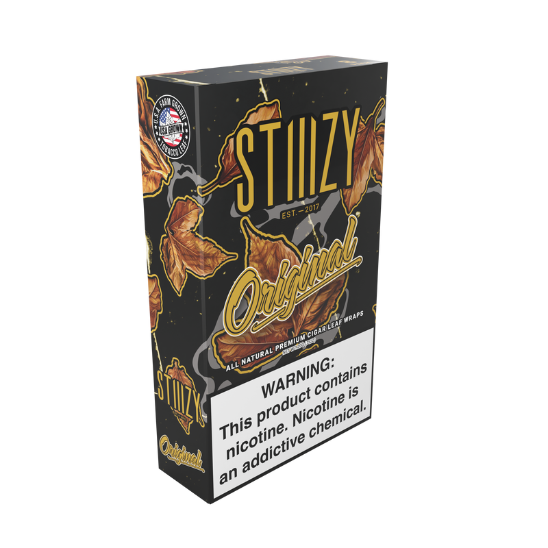 Stiiizy Premium All Natural Leaf Wrap 8ct Box - Premium  from H&S WHOLESALE - Just $30! Shop now at H&S WHOLESALE