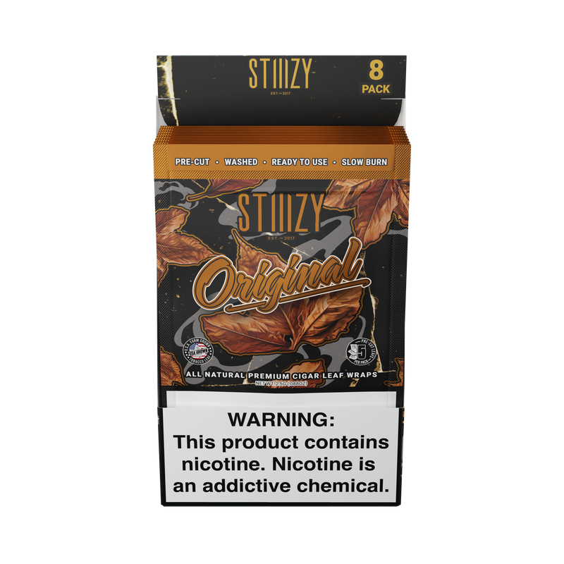 Stiiizy Premium All Natural Leaf Wrap 8ct Box