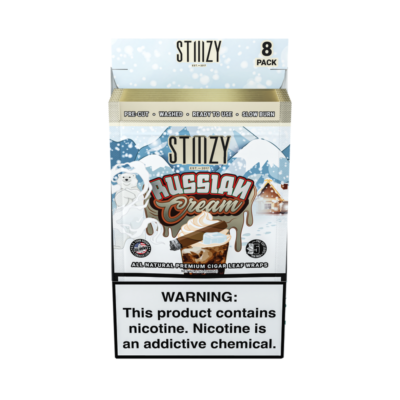 Stiiizy Premium All Natural Leaf Wrap 8ct Box - Premium  from H&S WHOLESALE - Just $30! Shop now at H&S WHOLESALE