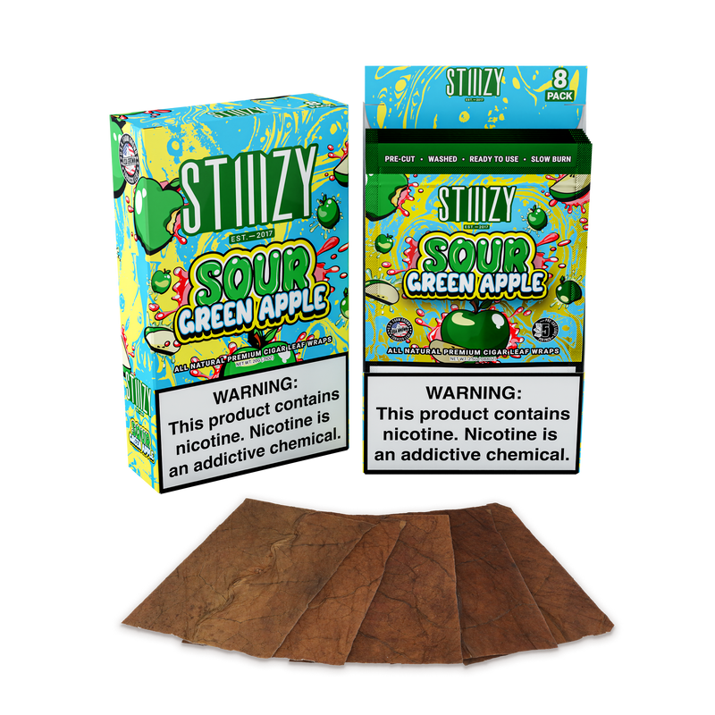 Stiiizy Premium All Natural Leaf Wrap 8ct Box - Premium  from H&S WHOLESALE - Just $30! Shop now at H&S WHOLESALE