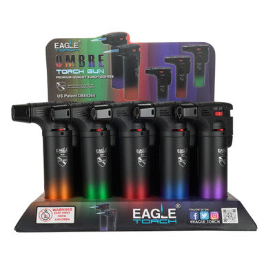 Eagle Torch 4’’ Side Torch Ombré Colors 15ct Display