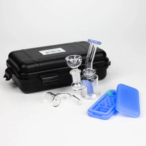 Glass Dab Smoking Rig Set 1ct #M1070 - Premium  from H&S WHOLESALE - Just $13.50! Shop now at Y&M WHOLESALE