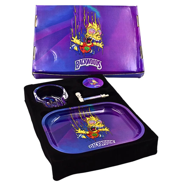 Skull Ashtray Smoking Set 4Pcs 1ct Display - Premium  from H&S WHOLESALE - Just $12! Shop now at Y&M WHOLESALE