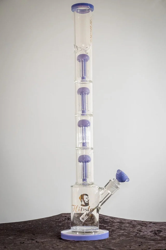 24’’ Hipster 4 Tree Perc Water Pipe 1ct - Premium  from H&S WHOLESALE - Just $80! Shop now at H&S WHOLESALE