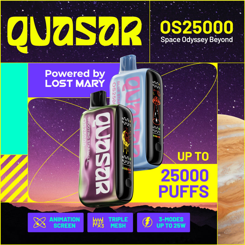 Lost Mary Quasar OS25000 Puffs 5% Nic 5ct Disposable Vape - Premium  from H&S WHOLESALE - Just $40! Shop now at H&S WHOLESALE