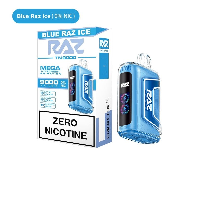 RAZ TN9000 Puffs Zero Nicotine 12ml 0mg 5ct Disposable - Premium  from H&S WHOLESALE - Just $42.50! Shop now at H&S WHOLESALE