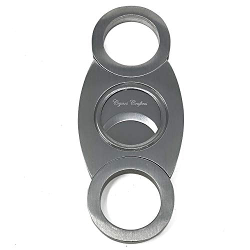 Never Exhale High Quality Stainless Steel Cigar Cutter 12ct Box GS-30522