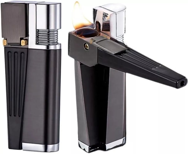 Pipe Pocket Smoking Combo 2 In 1 Torch Lighter & Hand Pipe 12ct Box