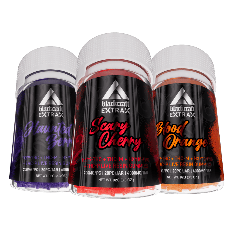 BlackCraft Extrax 4000mg Live Resin HXY9+THC-C+HXY10+THC-P 200mg 1ct Gummies - Premium  from H&S WHOLESALE - Just $15.00! Shop now at H&S WHOLESALE