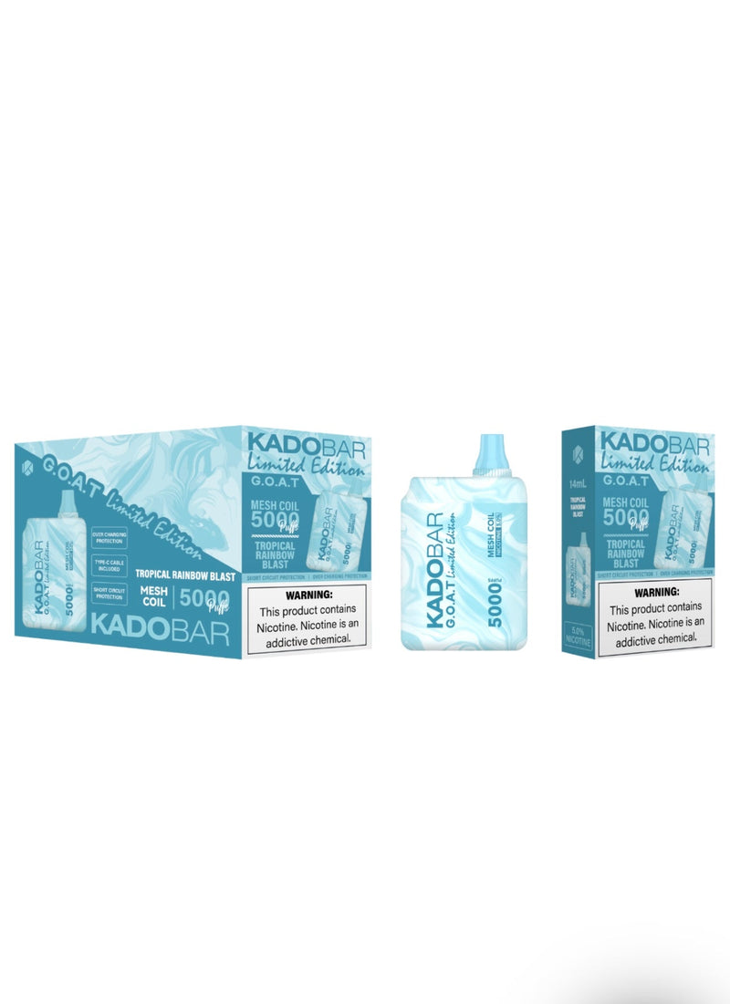 Kado Bar Goat Limited Edition 5000 Puffs MESH COIL RECHARGEABLE DISPOSABLE DEVICE 5CT - Premium  from H&S WHOLESALE - Just $37.50! Shop now at H&S WHOLESALE