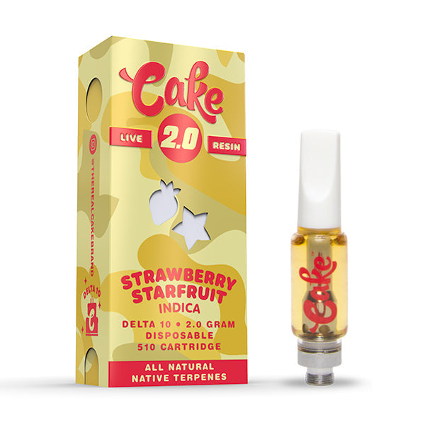 Cake 2g Delta 10 Live Resin 510 Cartridge 1ct - Premium  from H&S WHOLESALE - Just $12! Shop now at H&S WHOLESALE