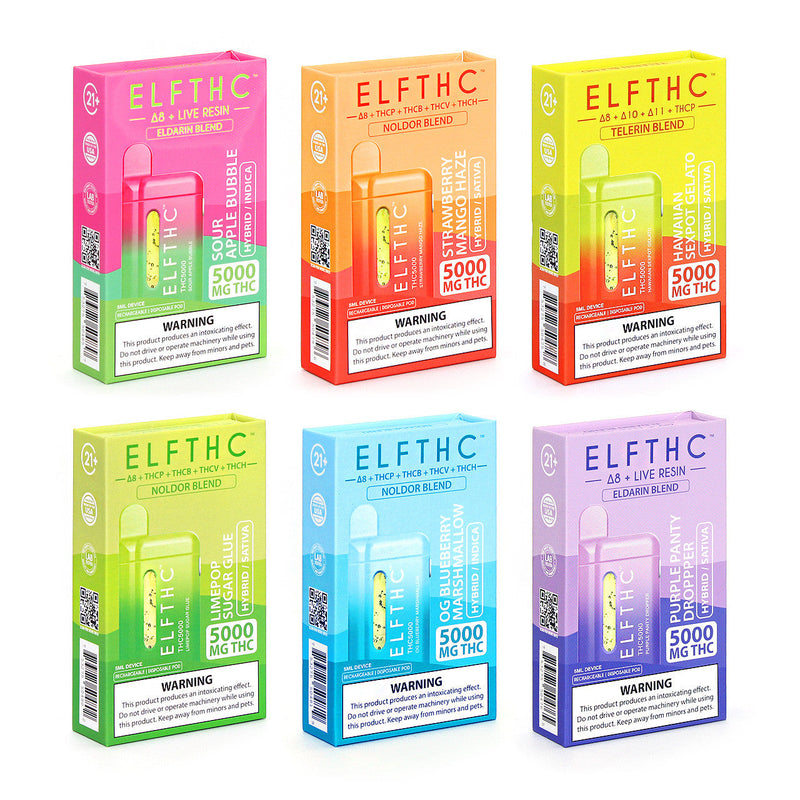 ELFTHC Telerin Blend 5g D8+D10+D11+THC-P 1ct Disposable Vape - Premium  from H&S WHOLESALE - Just $25! Shop now at H&S WHOLESALE