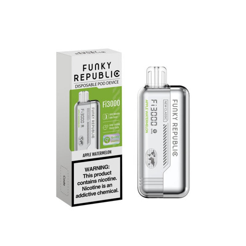 Funky Republic FI3000 Puffs 5% Nic 40ML Disposable Vape 10ct Display - Premium  from H&S WHOLESALE - Just $25! Shop now at H&S WHOLESALE