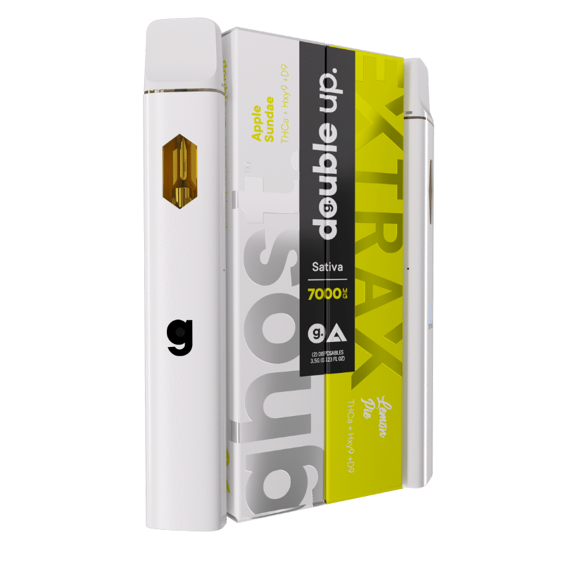 Ghost Extrax THC-A+HXY9+D9 7000mg Double Up 2X3.5g Each Disposable Vape 2ct - Premium  from H&S WHOLESALE - Just $30.99! Shop now at H&S WHOLESALE