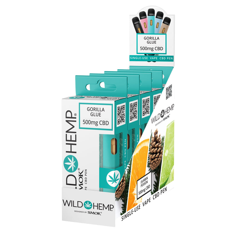 Wild Hemp 500mg CBD disposable Vape 1ct - Premium  from H&S WHOLESALE - Just $8.00! Shop now at H&S WHOLESALE