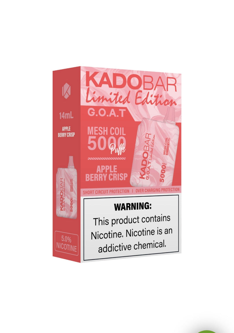 Kado Bar Goat Limited Edition 5000 Puffs MESH COIL RECHARGEABLE DISPOSABLE DEVICE 5CT - Premium  from H&S WHOLESALE - Just $37.50! Shop now at H&S WHOLESALE