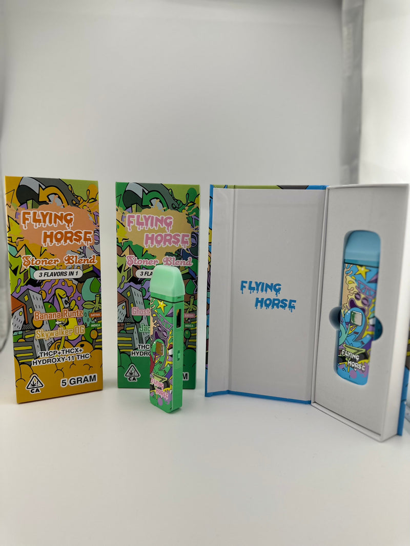 Flying Horse Stoner Blend 5g THC-P & THC-X & HYDROXY-11 3 Flavors In 1 1ct Disposable Vape - Premium  from H&S WHOLESALE - Just $19! Shop now at H&S WHOLESALE