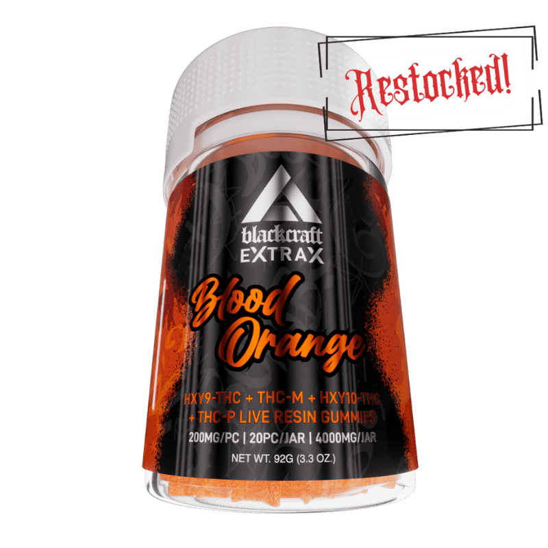 BlackCraft Extrax 4000mg Live Resin HXY9+THC-C+HXY10+THC-P 200mg 1ct Gummies - Premium  from H&S WHOLESALE - Just $15.00! Shop now at H&S WHOLESALE