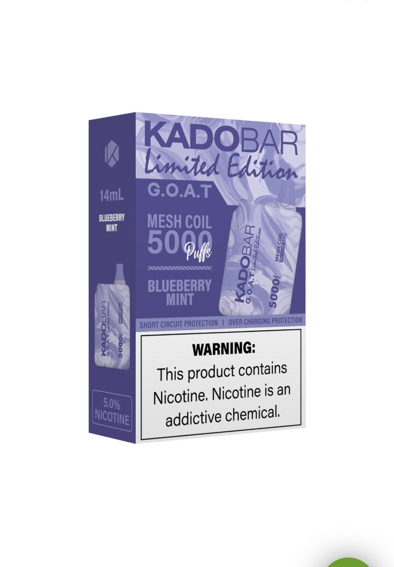 Kado Bar Goat Limited Edition 5000 Puffs MESH COIL RECHARGEABLE DISPOSABLE DEVICE 5CT - Premium  from H&S WHOLESALE - Just $37.50! Shop now at H&S WHOLESALE