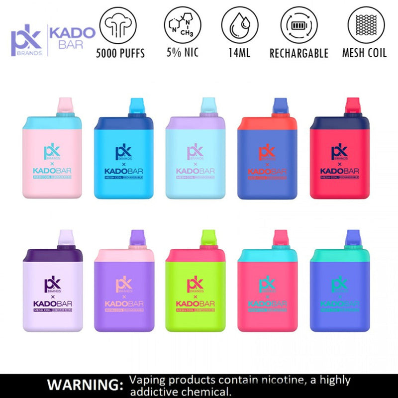 Kado Bar X Pod Kind PK5000 Puffs 5% Nic 5ct Display Disposable Vape - Premium  from H&S WHOLESALE - Just $40! Shop now at H&S WHOLESALE