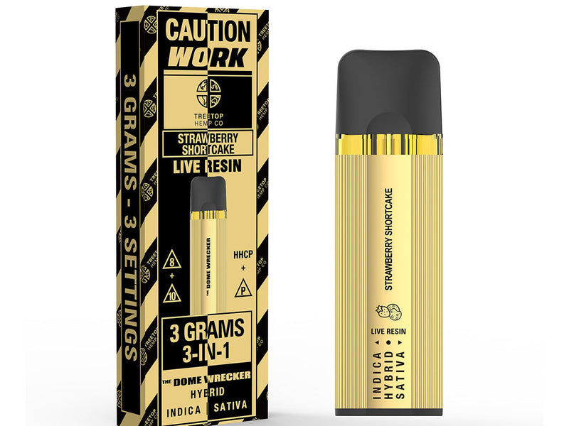 Work Treetop Live Resin 3g 3 in 1 D8+D10+THC-P+HHC Hybrid & Indica & Sativa Disposable 1ct - Premium  from H&S WHOLESALE - Just $15.00! Shop now at H&S WHOLESALE