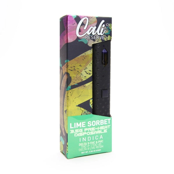 Cali Reserve By Extrax 3.5g Live Resin D9 & PHC & D8 & THC-JD Pre-Heat Disposable Vape 1ct - Premium  from H&S WHOLESALE - Just $17.00! Shop now at H&S WHOLESALE