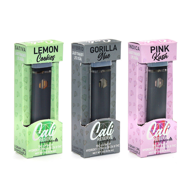 Cali Reserve By Extrax 3g Liquid Diamond Live Resin THC-X & THC-P & HYDROXY-11 & D8 Disposable Vape 1ct - Premium  from H&S WHOLESALE - Just $16.00! Shop now at H&S WHOLESALE