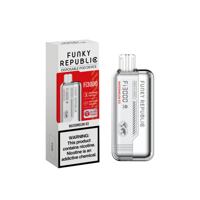 Funky Republic FI3000 Puffs 5% Nic 40ML Disposable Vape 10ct Display - Premium  from H&S WHOLESALE - Just $25! Shop now at H&S WHOLESALE