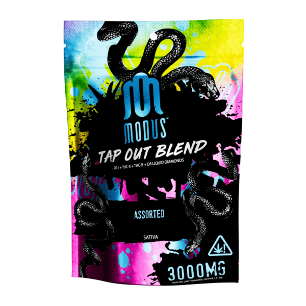 MODUS Tap Out Blend 3000mg D11&THC-X&THC-B Liquid Diamond Gummies 1ct - Premium  from H&S WHOLESALE - Just $12.50! Shop now at H&S WHOLESALE