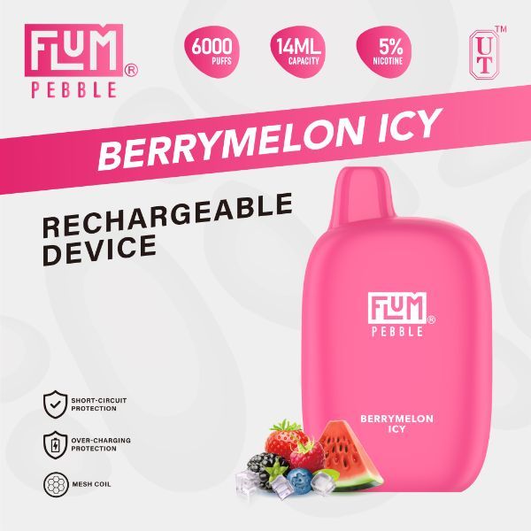 Flum Pebble 6000 puffs 5% Nic 5ct box disposable vape - Premium  from H&S WHOLESALE - Just $50! Shop now at H&S WHOLESALE