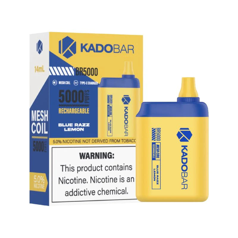 KADO Bar BR5000 puffs disposables vape 5ct box - Premium  from H&S WHOLESALE - Just $30! Shop now at H&S WHOLESALE