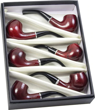 Wooden pipe Enchase pipe 6ct - Premium  from H&S WHOLESALE - Just $24.00! Shop now at H&S WHOLESALE