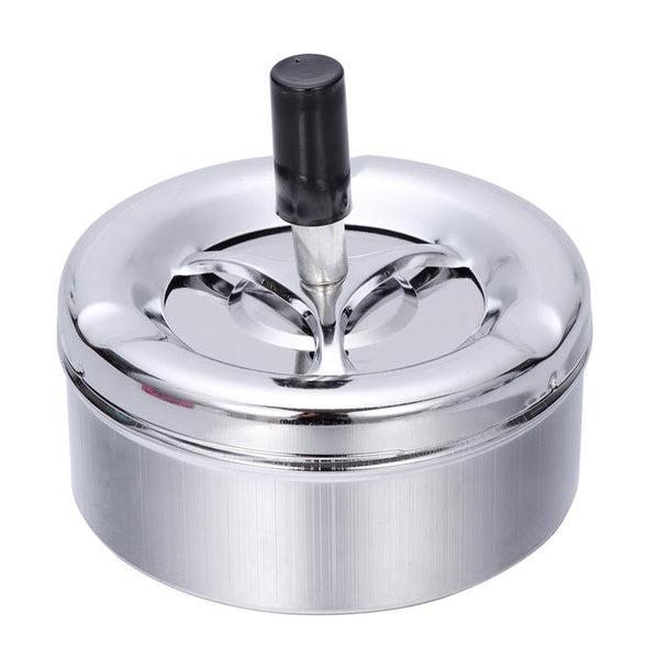 Ashtray Wind proof round stainless steel cigarettes ashtray with lid - Premium  from H&S WHOLESALE - Just $4.00! Shop now at H&S WHOLESALE