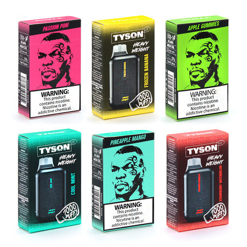 TYSON 2.0 Heavy Weight 5% Nic 7000 Puffs Disposable Vape 10ct box - Premium  from H&S WHOLESALE - Just $85! Shop now at H&S WHOLESALE