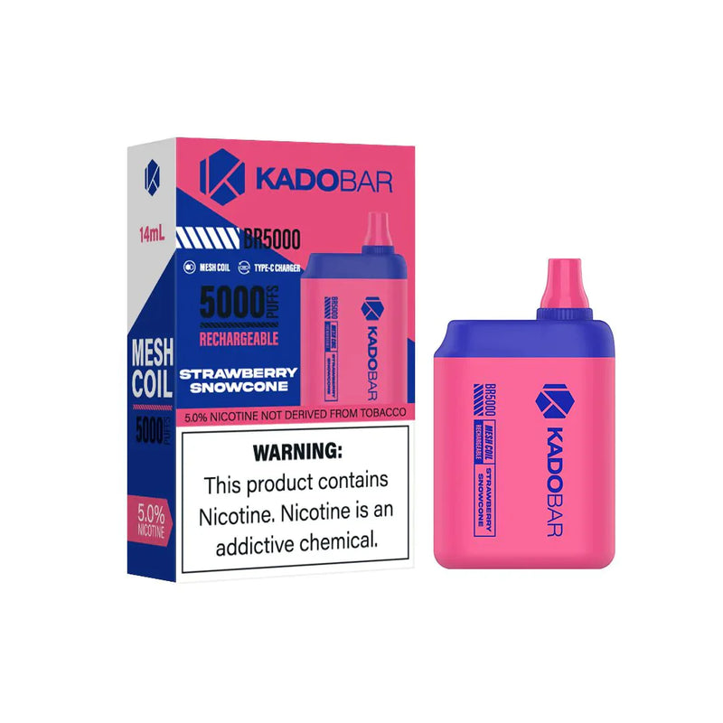 KADO Bar BR5000 puffs disposables vape 5ct box - Premium  from H&S WHOLESALE - Just $30! Shop now at H&S WHOLESALE