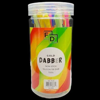 ALeaf® Dabber Jar 50Ct Stick Silicone Tips TS135 - Premium  from H&S WHOLESALE - Just $50! Shop now at H&S WHOLESALE