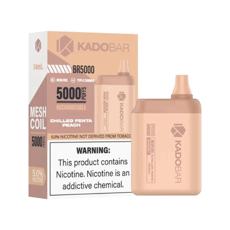 KADO Bar BR5000 puffs disposables vape 5ct box - Premium  from H&S WHOLESALE - Just $30! Shop now at H&S WHOLESALE