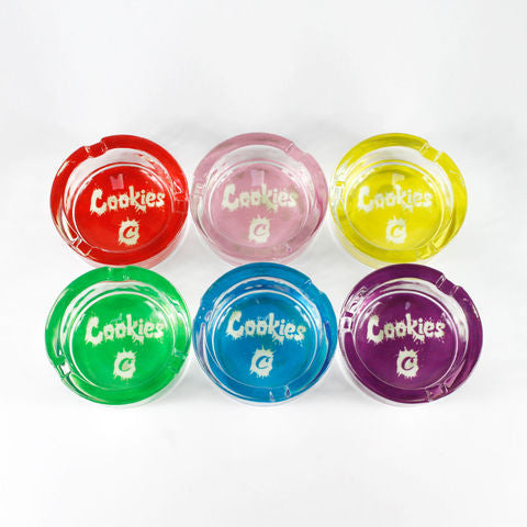 Cookies Glass Ashtray 6ct - Premium  from H&S WHOLESALE - Just $24.00! Shop now at H&S WHOLESALE