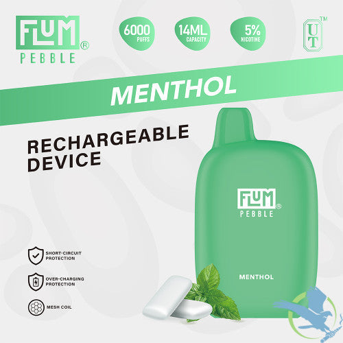 Flum Pebble 6000 puffs 5% Nic 5ct box disposable vape - Premium  from H&S WHOLESALE - Just $50! Shop now at H&S WHOLESALE