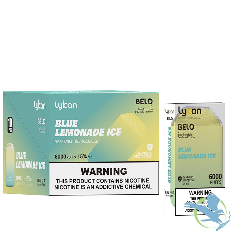 Lykcan Belo 12ML 6000 puffs Rechargeable disposables vape 10ct box - Premium  from H&S WHOLESALE - Just $75! Shop now at H&S WHOLESALE