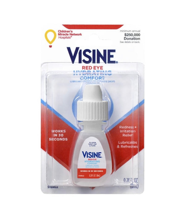 Visine Red Eye Hydrating 6ct 0.28oz - Premium  from H&S WHOLESALE - Just $18.00! Shop now at H&S WHOLESALE