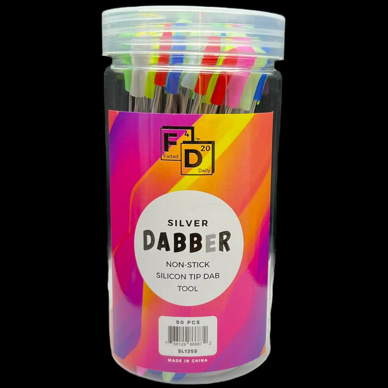 ALeaf® Dabber Jar 50Ct Stick Silicone Tips TS135 - Premium  from H&S WHOLESALE - Just $50! Shop now at H&S WHOLESALE