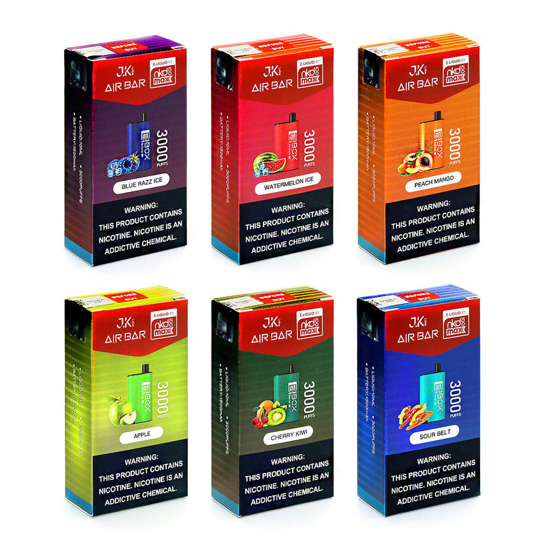 Air Bar Box X Naked 3000 puffs 5 pack disposables vape - Premium  from H&S WHOLESALE - Just $37.50! Shop now at H&S WHOLESALE