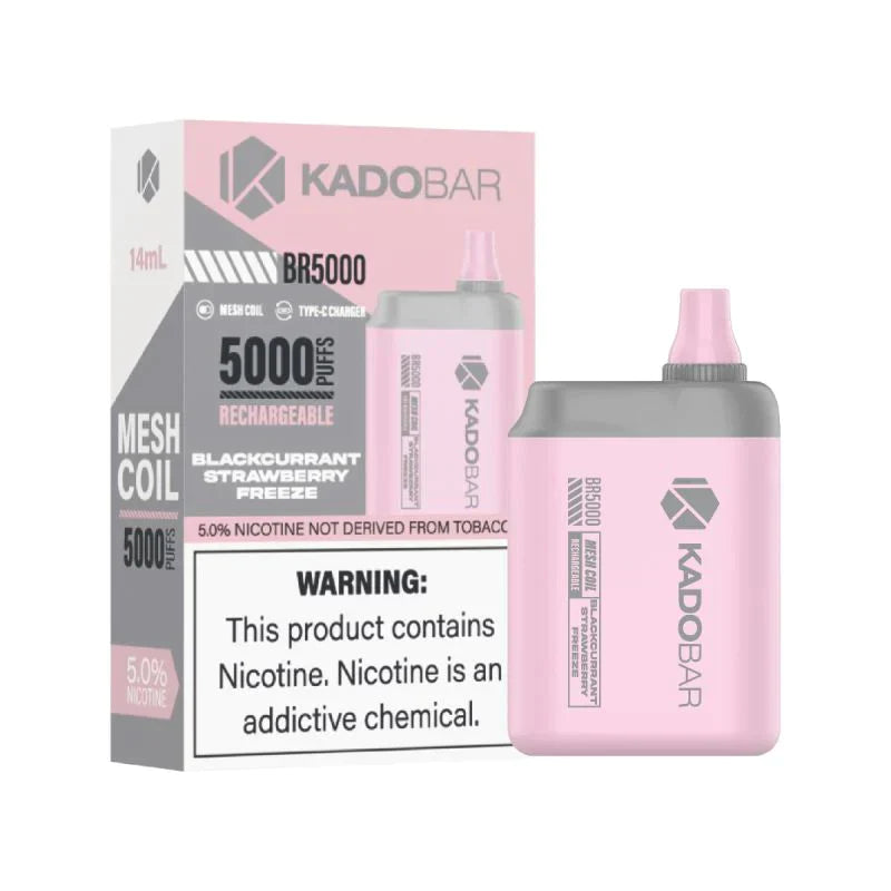 KADO Bar BR5000 puffs disposables vape 5ct box - Premium  from H&S WHOLESALE - Just $30! Shop now at H&S WHOLESALE