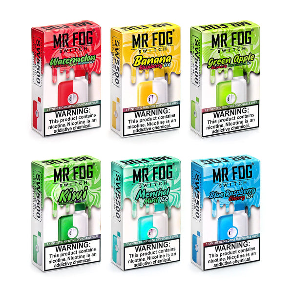 Mr Fog Switch 5500 Puffs 10ct - Premium  from H&S WHOLESALE - Just $80! Shop now at H&S WHOLESALE