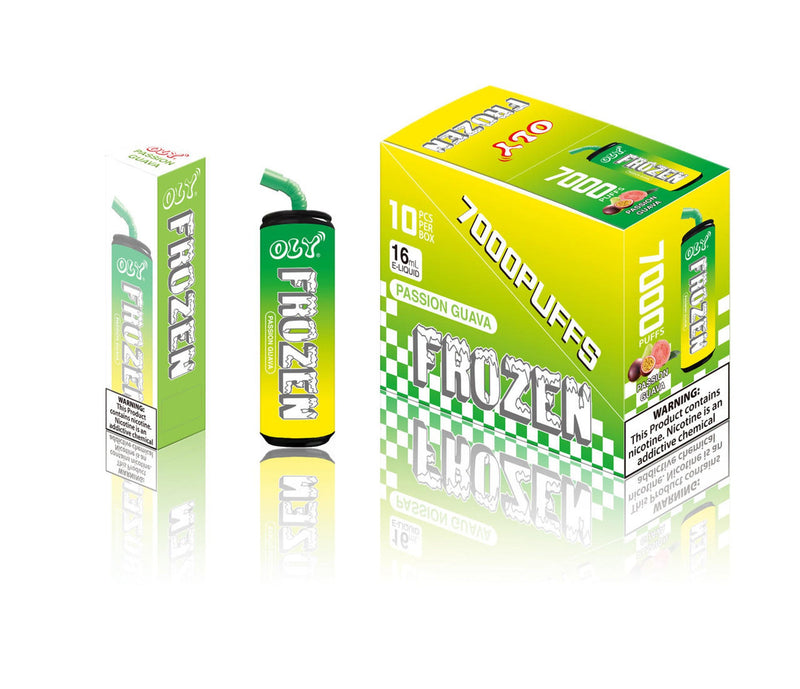 OLY Frozen 7000 Puffs 16ml 5% nic rechargeable 10ct box - Premium  from H&S WHOLESALE - Just $69.99! Shop now at H&S WHOLESALE