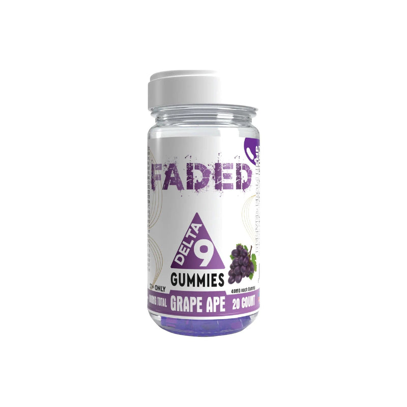 Faded Delta 9 800mg 20ct Gummies Jar - Premium  from H&S WHOLESALE - Just $16.00! Shop now at H&S WHOLESALE