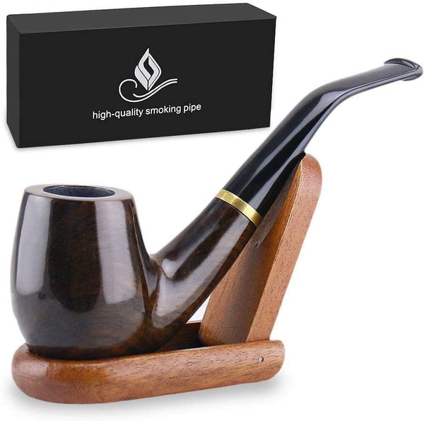 Wooden smoking pipe - Premium  from H&S WHOLESALE - Just $5.00! Shop now at H&S WHOLESALE