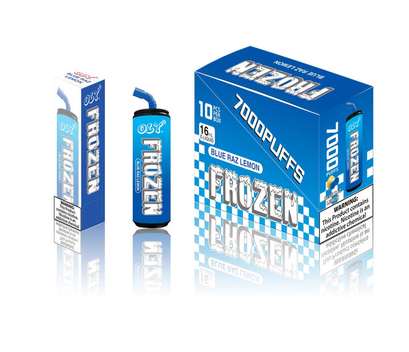 OLY Frozen 7000 Puffs 16ml 5% nic rechargeable 10ct box - Premium  from H&S WHOLESALE - Just $69.99! Shop now at H&S WHOLESALE